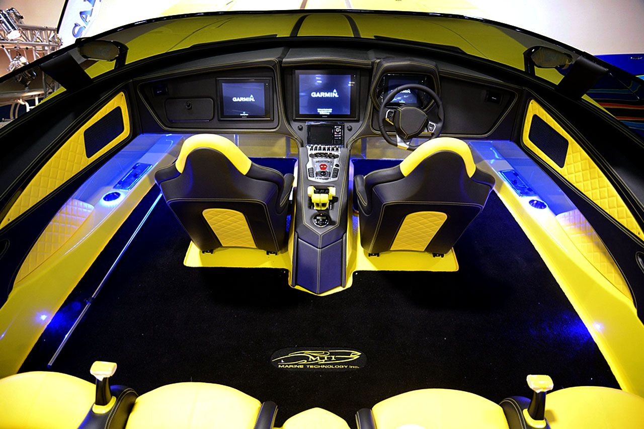 Lamborghini boat interior