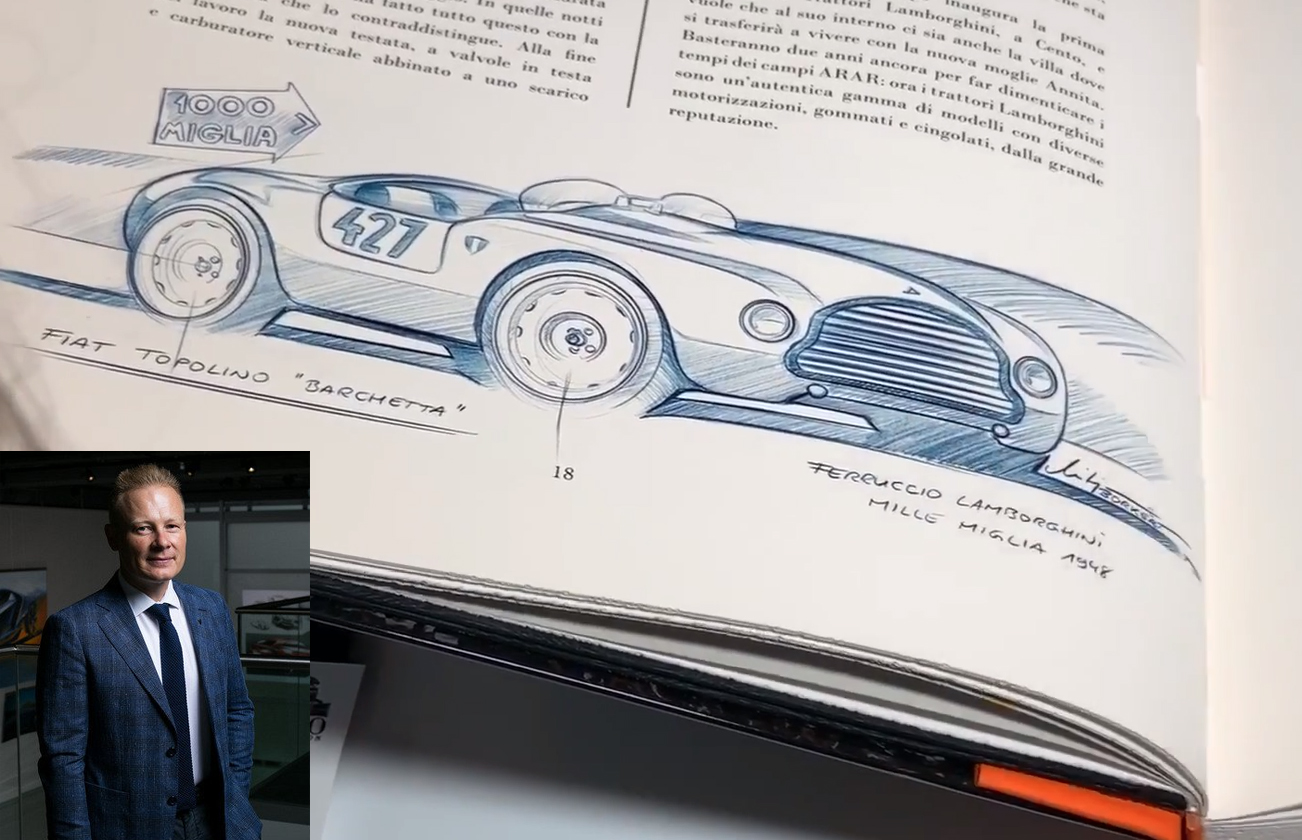 Наброски руководителя отдела дизайна Lamborghini – Мити Боркерта