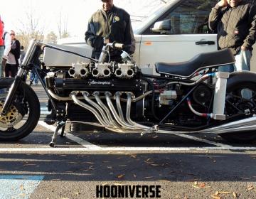 Мотоцикл с двигателем V12 от Lamborghini Countach