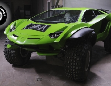 Ламботрак реплика Lamborghini Aventador SVJ в необычном исполнении