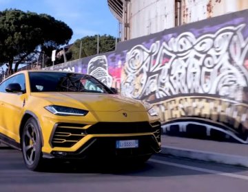 Lamborghini Urus на улицах Рима