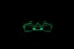 Davis & Giovanni представляет модель LB Performance Lamborghini Aventador LP 700-4 LB-R Roadster 'Tron' в мастабе 1:18 выкрашенную зелёной люминесцентной краской. Ночное освещение.